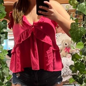 Lauren James hot pink tank